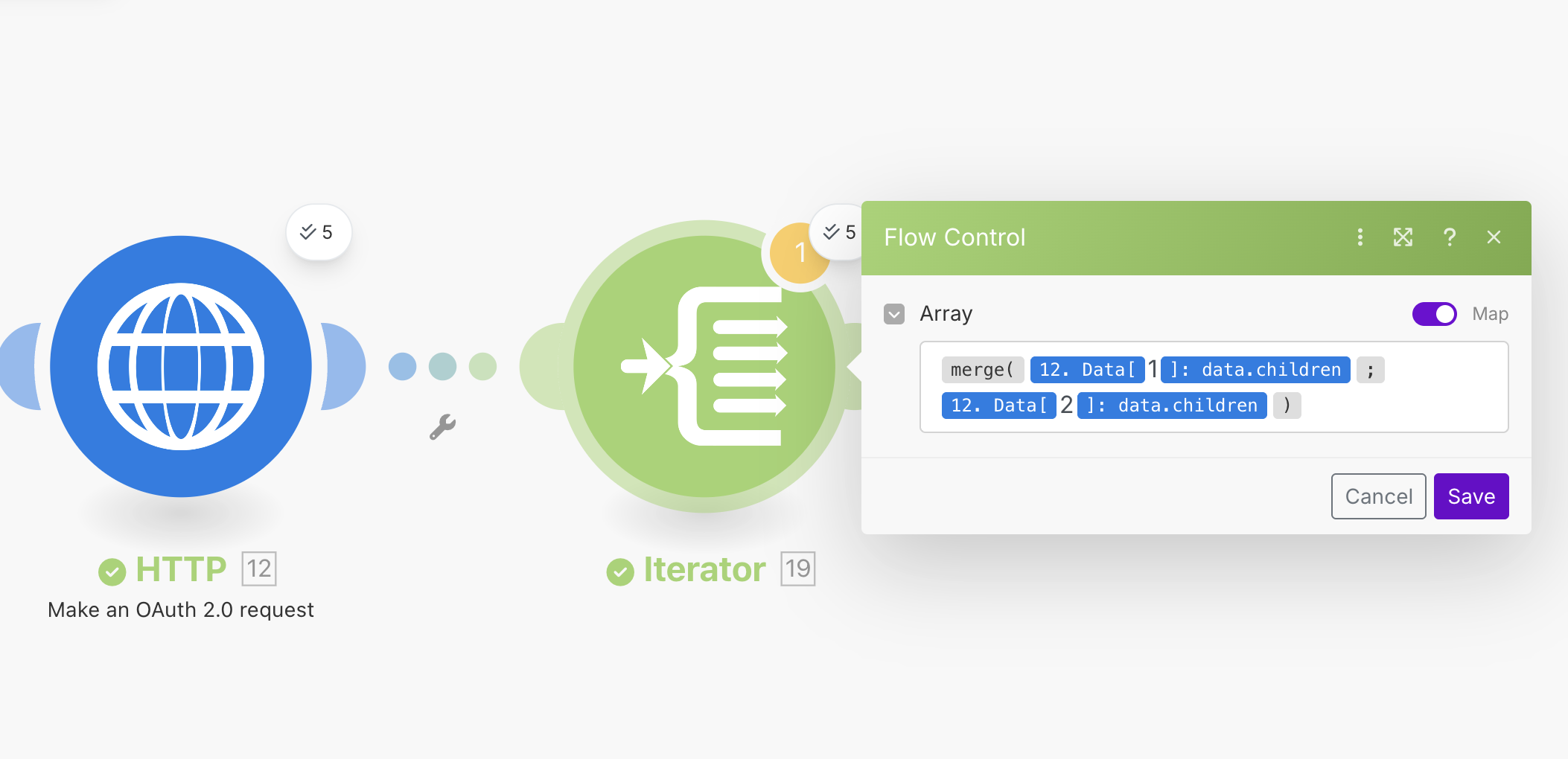 Joining the posts and comments arrays together