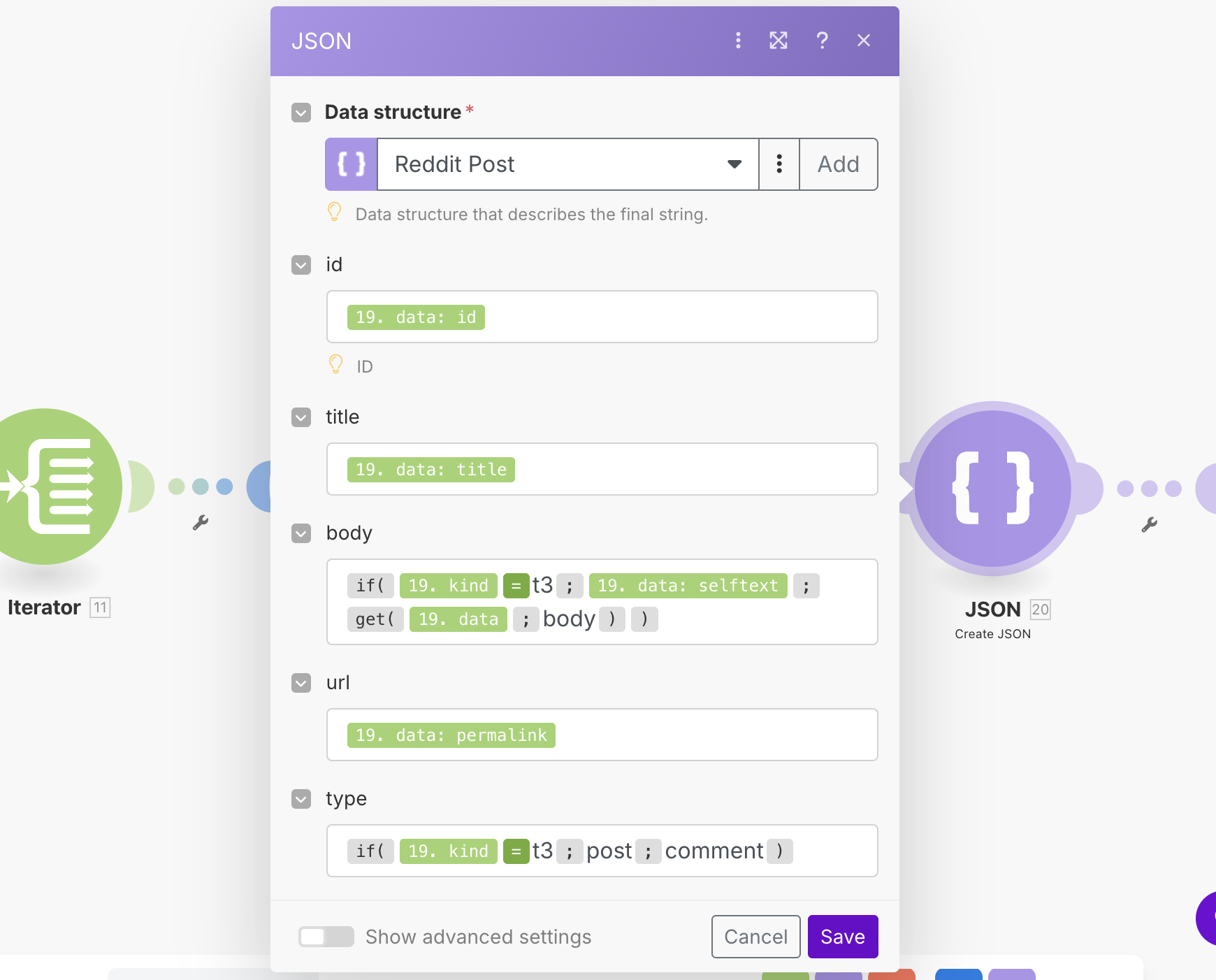 Mapping our post fields