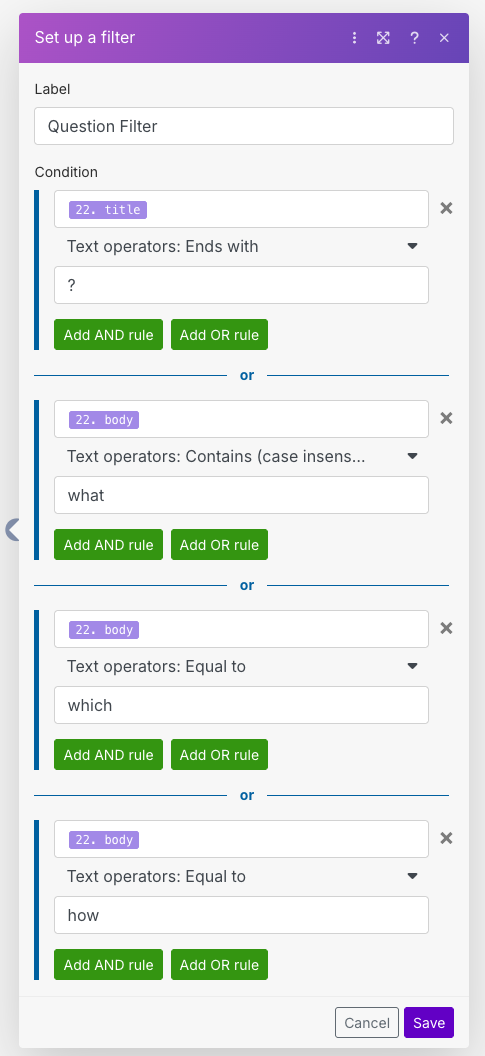 An alternative method of filtering without the CustomJS module