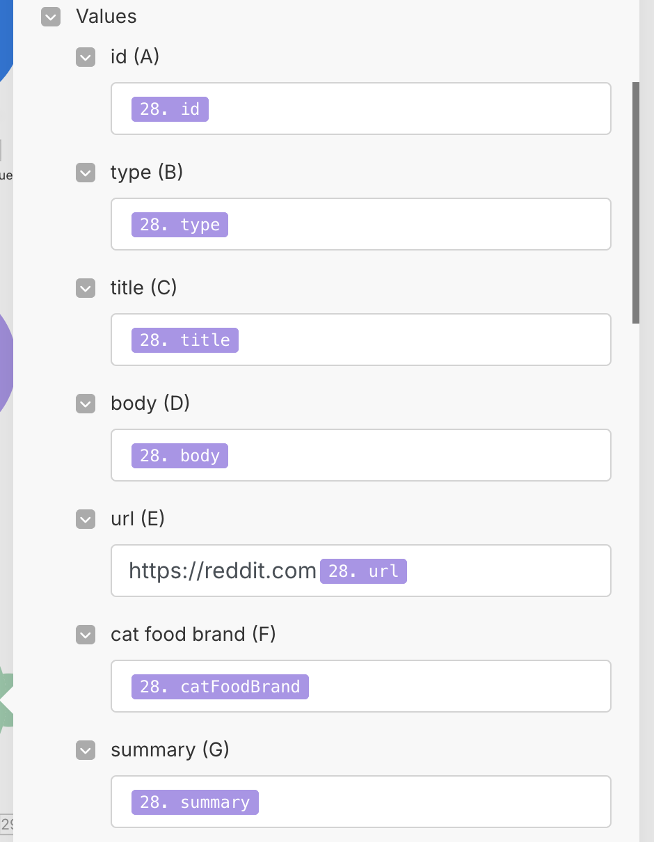 Setting up the Google Sheet module