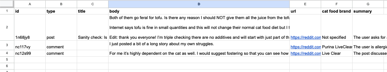 Setting up the Google Sheet module
