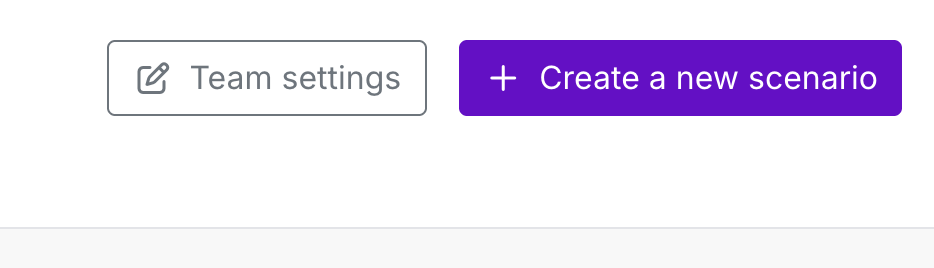 Click the button in the top right to create a new scenario