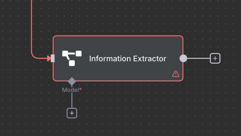 The `Information Extractor` node
